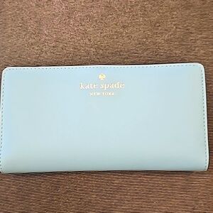 NWT Kate Spade Blue Wallet, blue